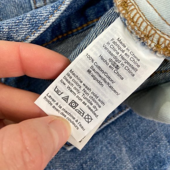 Madewell NWT Rigid Denim A-Line Mini Skirt Size 28 - Picture 8 of 12